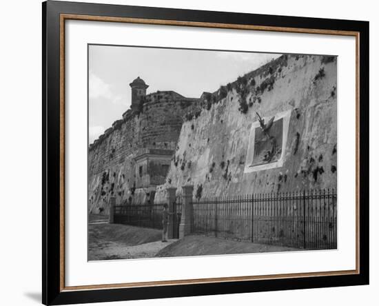 Havana, Cuba, Execution Wall in Cabanas-null-Framed Photo