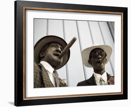 Havana, Cuban Man, Plaza De La Catedral, Havana, Cuba-Paul Harris-Framed Photographic Print