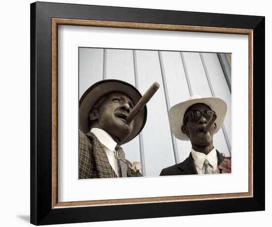 Havana, Cuban Man, Plaza De La Catedral, Havana, Cuba-Paul Harris-Framed Photographic Print