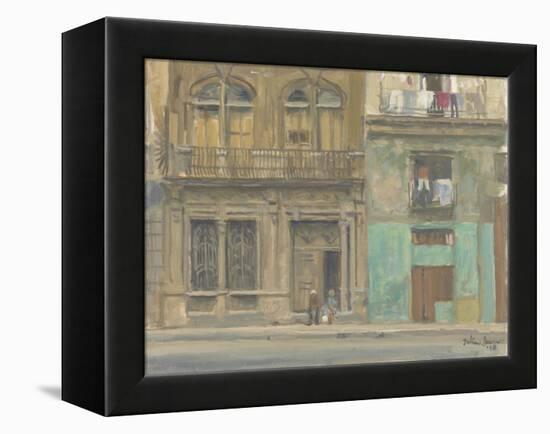 Havana House Front, 2010-Julian Barrow-Framed Premier Image Canvas