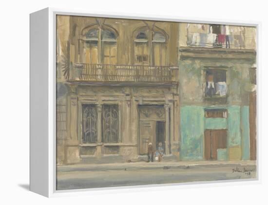 Havana House Front, 2010-Julian Barrow-Framed Premier Image Canvas