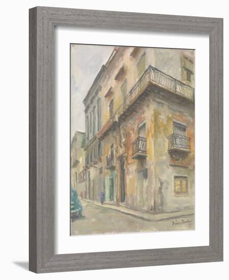 Havana Street Corner, 2010-Julian Barrow-Framed Giclee Print