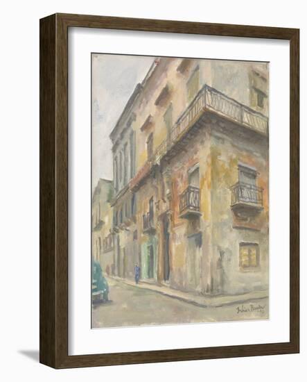 Havana Street Corner, 2010-Julian Barrow-Framed Giclee Print