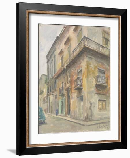 Havana Street Corner, 2010-Julian Barrow-Framed Giclee Print