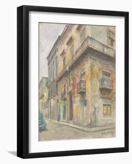 Havana Street Corner, 2010-Julian Barrow-Framed Giclee Print