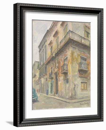 Havana Street Corner, 2010-Julian Barrow-Framed Giclee Print