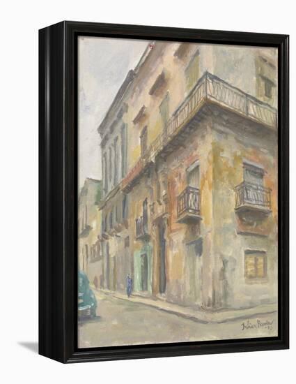 Havana Street Corner, 2010-Julian Barrow-Framed Premier Image Canvas