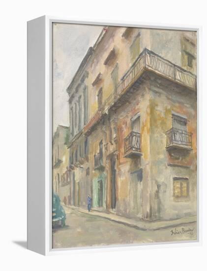 Havana Street Corner, 2010-Julian Barrow-Framed Premier Image Canvas