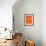 Havana Street Map Orange-NaxArt-Framed Premium Giclee Print displayed on a wall