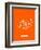 Havana Street Map Orange-NaxArt-Framed Premium Giclee Print
