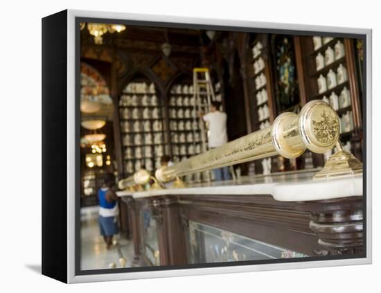 Havana, Traditional Pharmacy, Taquechel on Calle Obispo, Havana Vieja, Cuba, Cuba-Paul Harris-Framed Premier Image Canvas