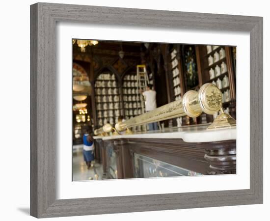 Havana, Traditional Pharmacy, Taquechel on Calle Obispo, Havana Vieja, Cuba, Cuba-Paul Harris-Framed Photographic Print