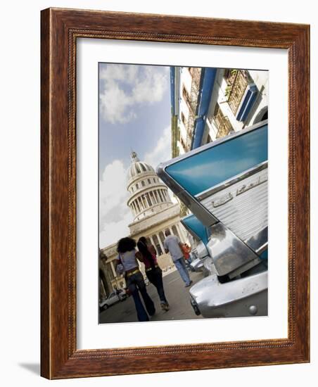 Havana, Vintage American Cars, Havana, Cuba-Paul Harris-Framed Photographic Print