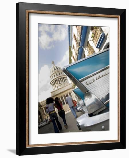 Havana, Vintage American Cars, Havana, Cuba-Paul Harris-Framed Photographic Print