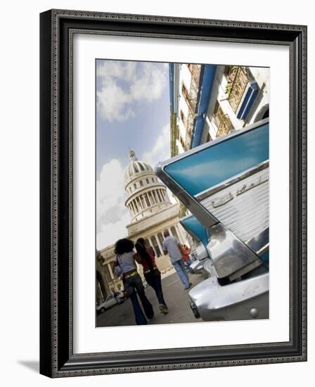 Havana, Vintage American Cars, Havana, Cuba-Paul Harris-Framed Photographic Print