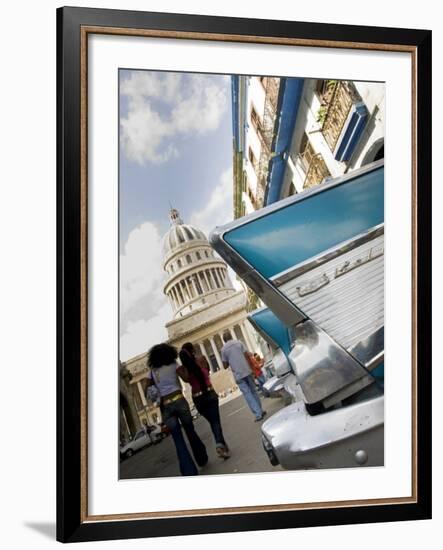 Havana, Vintage American Cars, Havana, Cuba-Paul Harris-Framed Photographic Print