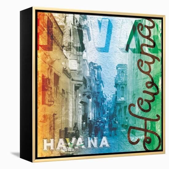 Havana-Jace Grey-Framed Stretched Canvas