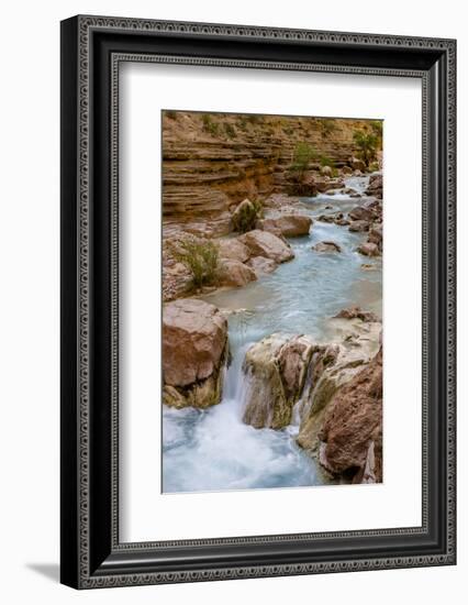 Havasu Creek. Mineral Colored Water. Grand Canyon. Arizona. USA-Tom Norring-Framed Photographic Print