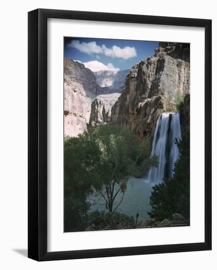 Havasu Waterfall in Grand Canyon National Park-Frank Scherschel-Framed Photographic Print