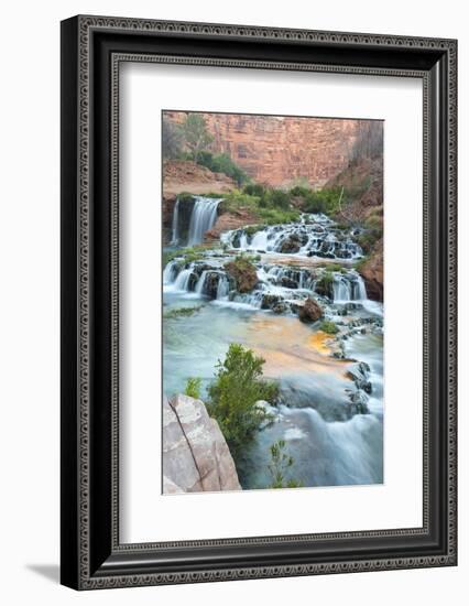 Havasu Waterfall on the Havasupai Reservation in Arizona, USA-Chuck Haney-Framed Photographic Print