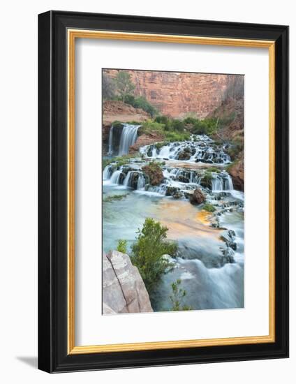 Havasu Waterfall on the Havasupai Reservation in Arizona, USA-Chuck Haney-Framed Photographic Print