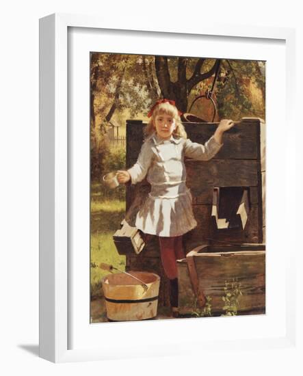 Have a Drink, C.1880-John George Brown-Framed Giclee Print