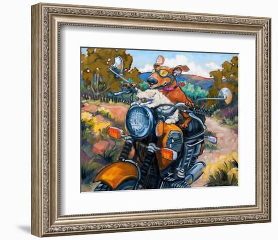 Have Dog Will Travel-Connie R. Townsend-Framed Art Print