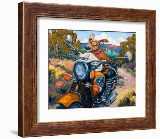 Have Dog Will Travel-Connie R. Townsend-Framed Art Print