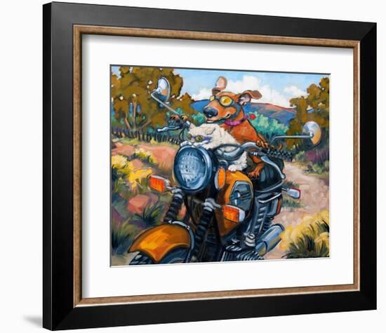 Have Dog Will Travel-Connie R. Townsend-Framed Art Print