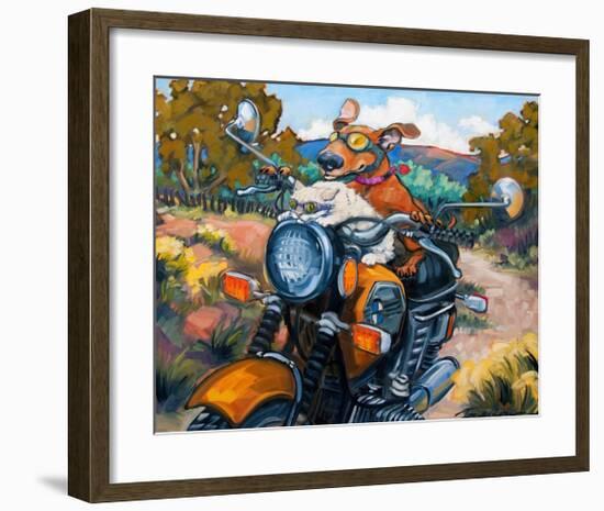 Have Dog Will Travel-Connie R. Townsend-Framed Art Print