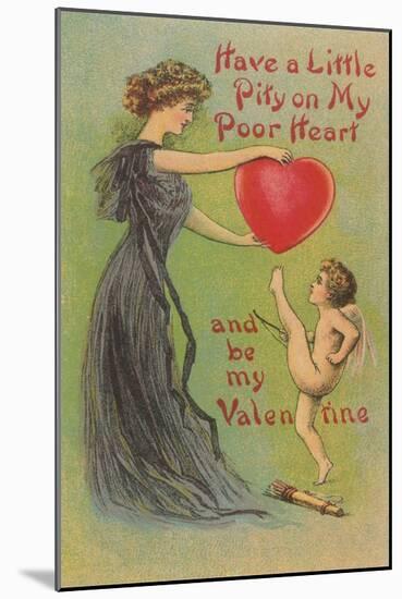 Have Pity on my Heart, Victorian Valentine-null-Mounted Art Print