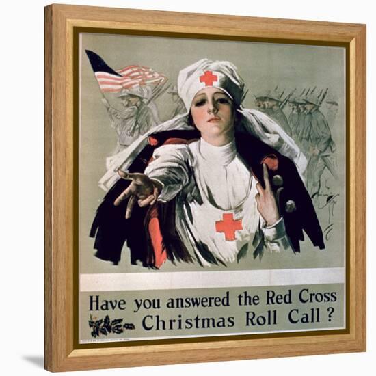 Have You Answered the Red Cross Christmas Roll Call?', 1st World War Poster-null-Framed Premier Image Canvas