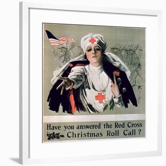 Have You Answered the Red Cross Christmas Roll Call?', 1st World War Poster-null-Framed Giclee Print
