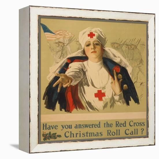 Have You Answered the Red Cross Christmas Roll Call?-Harrison Fisher-Framed Premier Image Canvas