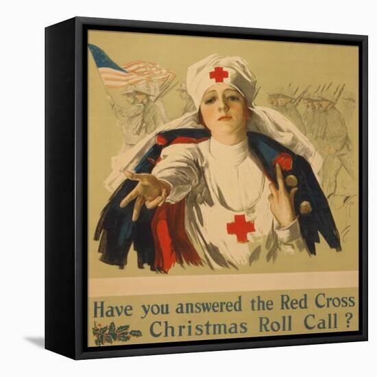 Have You Answered the Red Cross Christmas Roll Call?-Harrison Fisher-Framed Premier Image Canvas