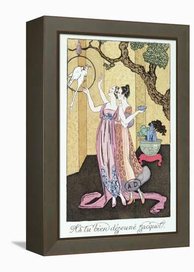 Have You Had a Good Dinner, Jacquot?', 1919-Georges Barbier-Framed Premier Image Canvas