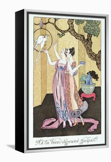 Have You Had a Good Dinner, Jacquot?', 1919-Georges Barbier-Framed Premier Image Canvas