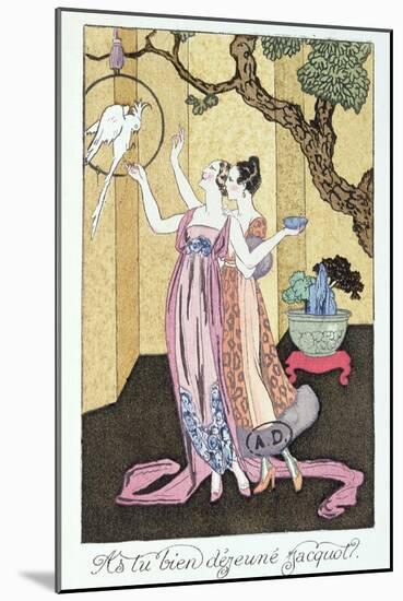 Have You Had a Good Dinner, Jacquot?', 1919-Georges Barbier-Mounted Giclee Print