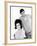 Have You Met My Wife? a Man Stands Behind His Wife, Giving Her a Wry Look-null-Framed Photographic Print