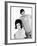 Have You Met My Wife? a Man Stands Behind His Wife, Giving Her a Wry Look-null-Framed Photographic Print