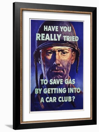 Have You Really Tried to Save Gas by Getting into a Car Club?-Harold Van Schmidt-Framed Giclee Print