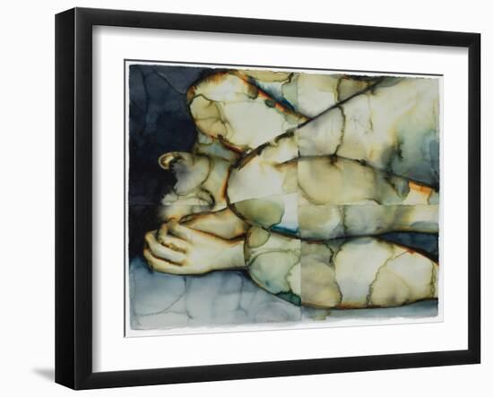 Haven 2, 2021 (W/C on Arches)-Graham Dean-Framed Giclee Print