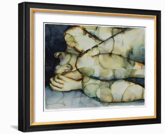 Haven 2, 2021 (W/C on Arches)-Graham Dean-Framed Giclee Print