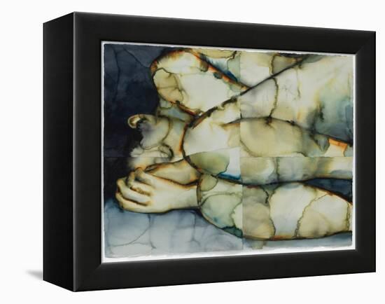 Haven 2, 2021 (W/C on Arches)-Graham Dean-Framed Premier Image Canvas