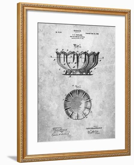 Haviland Decorative Bowl Patent-Cole Borders-Framed Art Print