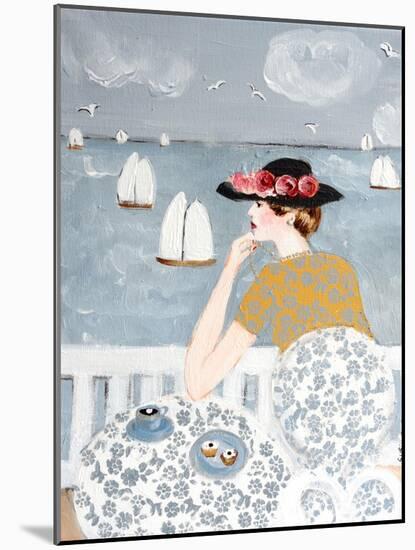 Having Tea by the Sea, 2015-Susan Adams-Mounted Giclee Print