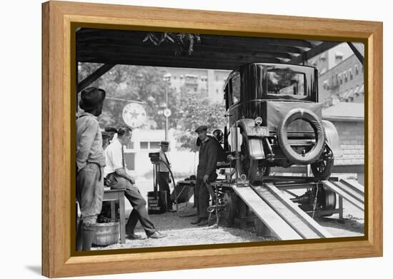 Havoline Oil Company Motor Oil Change-null-Framed Stretched Canvas