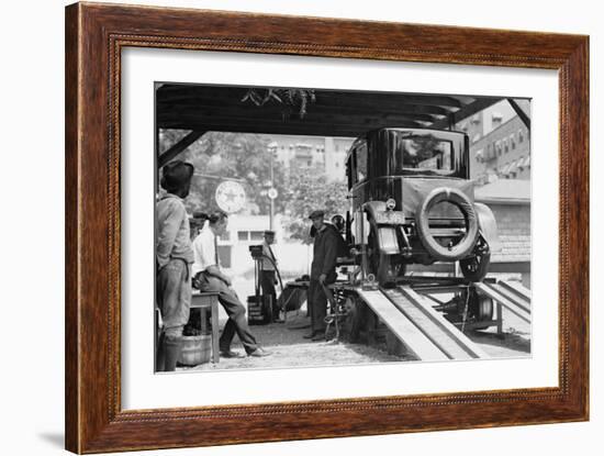 Havoline Oil Company Motor Oil Change-null-Framed Art Print