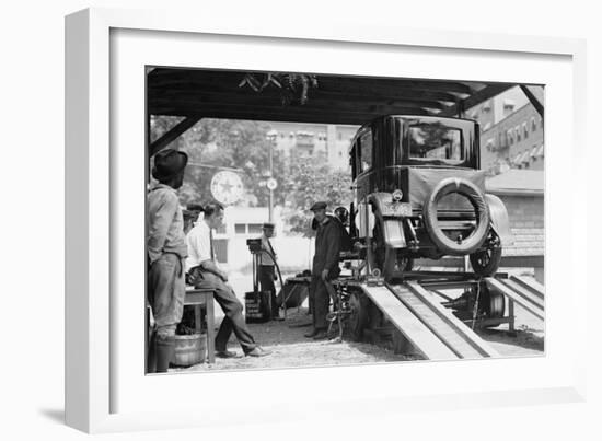 Havoline Oil Company Motor Oil Change-null-Framed Art Print