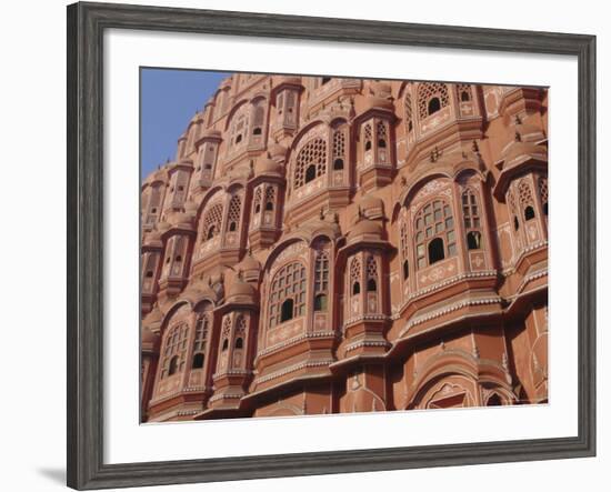 Hawa Mahal, Palace of Winds, Facade from Which Ladies in Purdah Looked Outside, Rajasthan, India-Hans Peter Merten-Framed Photographic Print